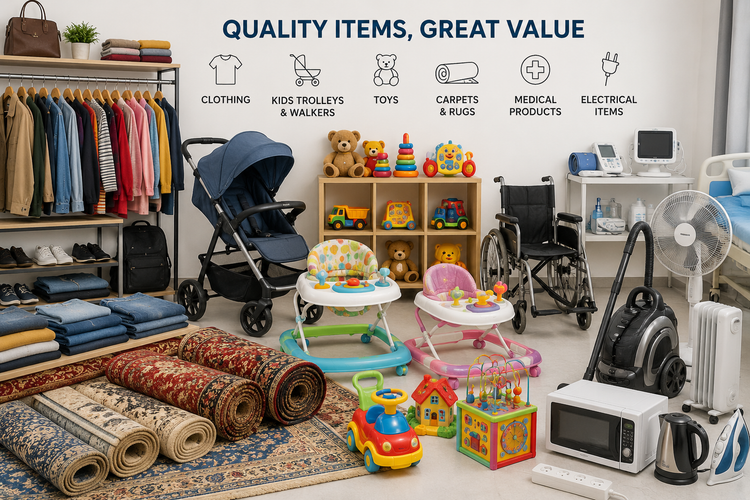 Assorted used products