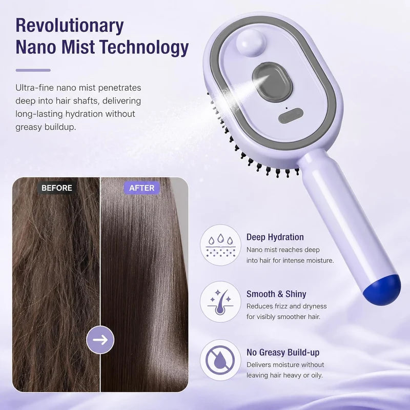 Electric Spray Retractable Air Cushion Comb