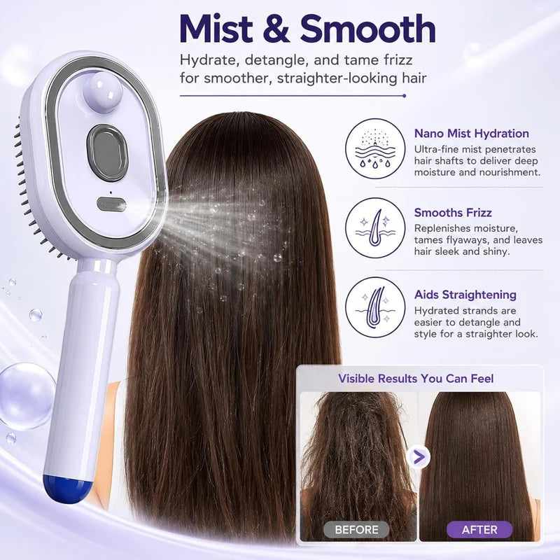 Electric Spray Retractable Air Cushion Comb